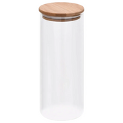 Barattoli di Vetro con Coperchio in Bambù 6 pz 1000 ml 150696