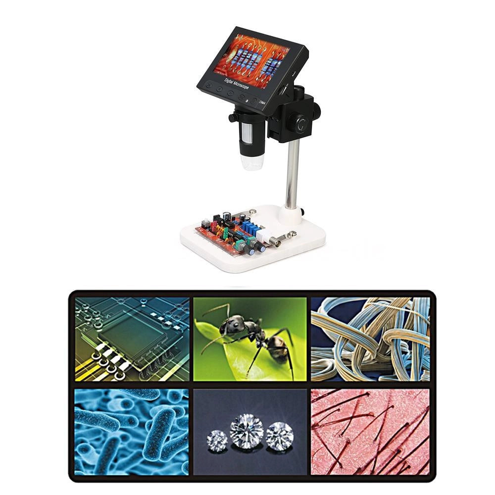 Trade Shop - Microscopio Elettronico Digitale Usb Ingrandimento Zoom 1000x Regolabile 8 Led -