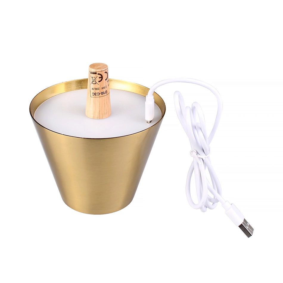 INNOVATIVA LAMPADA LED DA TAVOLO PORTATILE CON TAPPO PER BOTTIGLIA E CONTROLLO TOUCH - ILLUMINAZIONE VERSATILE CON TEMPERATURA COLORE REGOLABILE