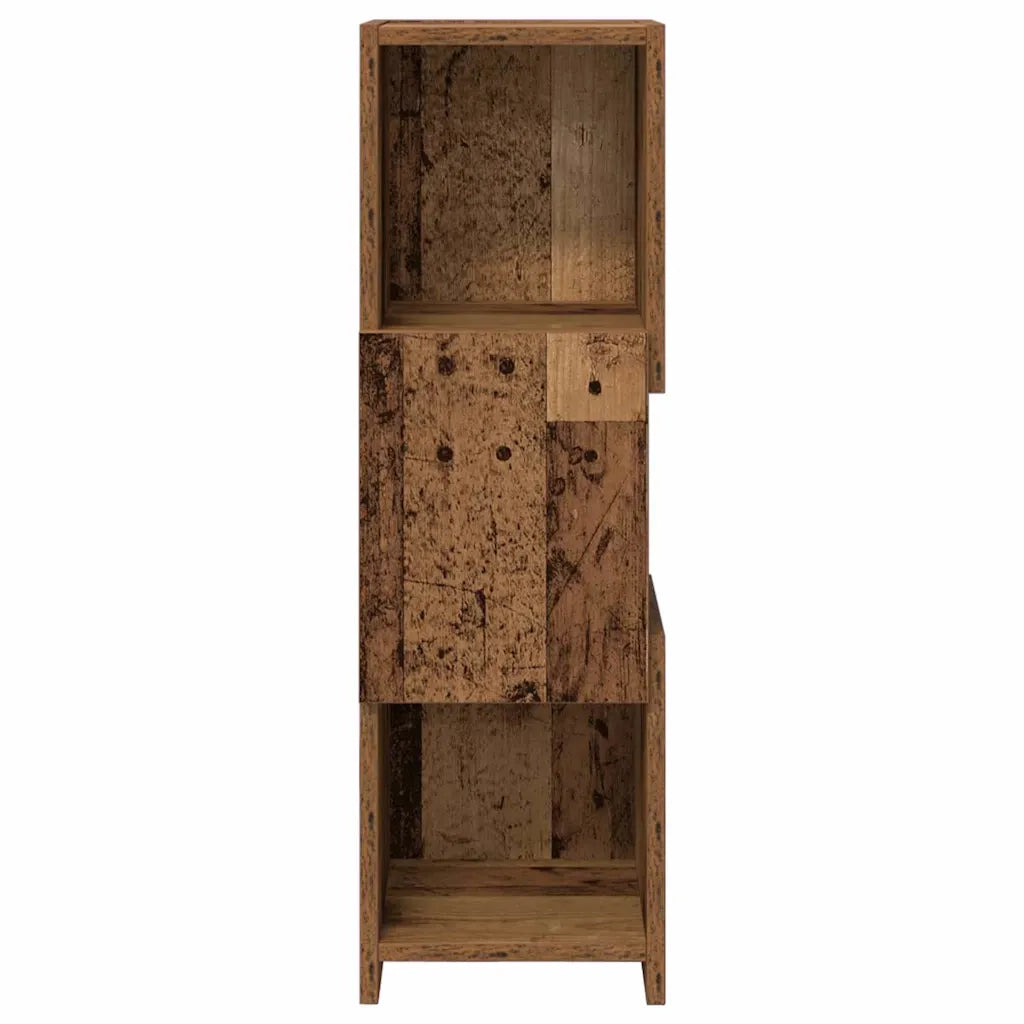 Mobile angolare Legno vecchio 25,5x25x80cm Legno multistrato 889819
