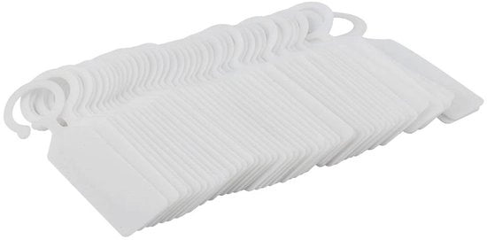 Etichette per piante - Identificazione delle piante - 100 pezzi - Etichette in plastica per appendere - Decorazione della giardino - Etichette per piantine - Ideali per serra e giardino