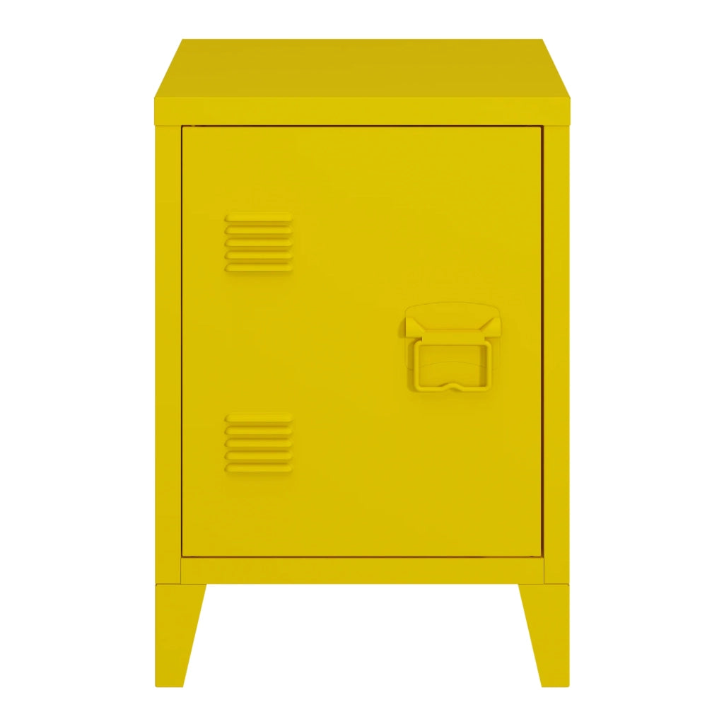 Comodino comodino cassettiera mobile contenitore maniglia porta destra 57 x 40 x 30 cm giallo 03_0011019