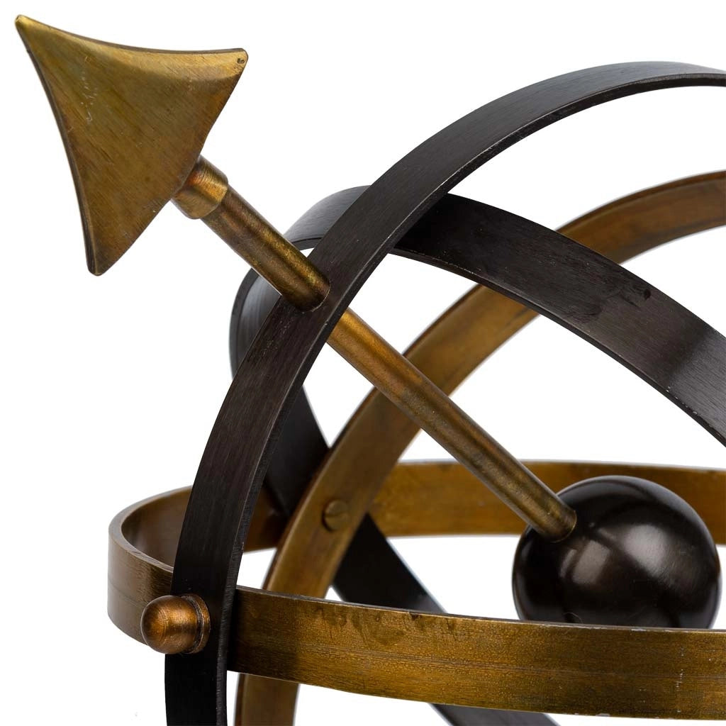 Sfera astrologica dorata D25x35h cm
