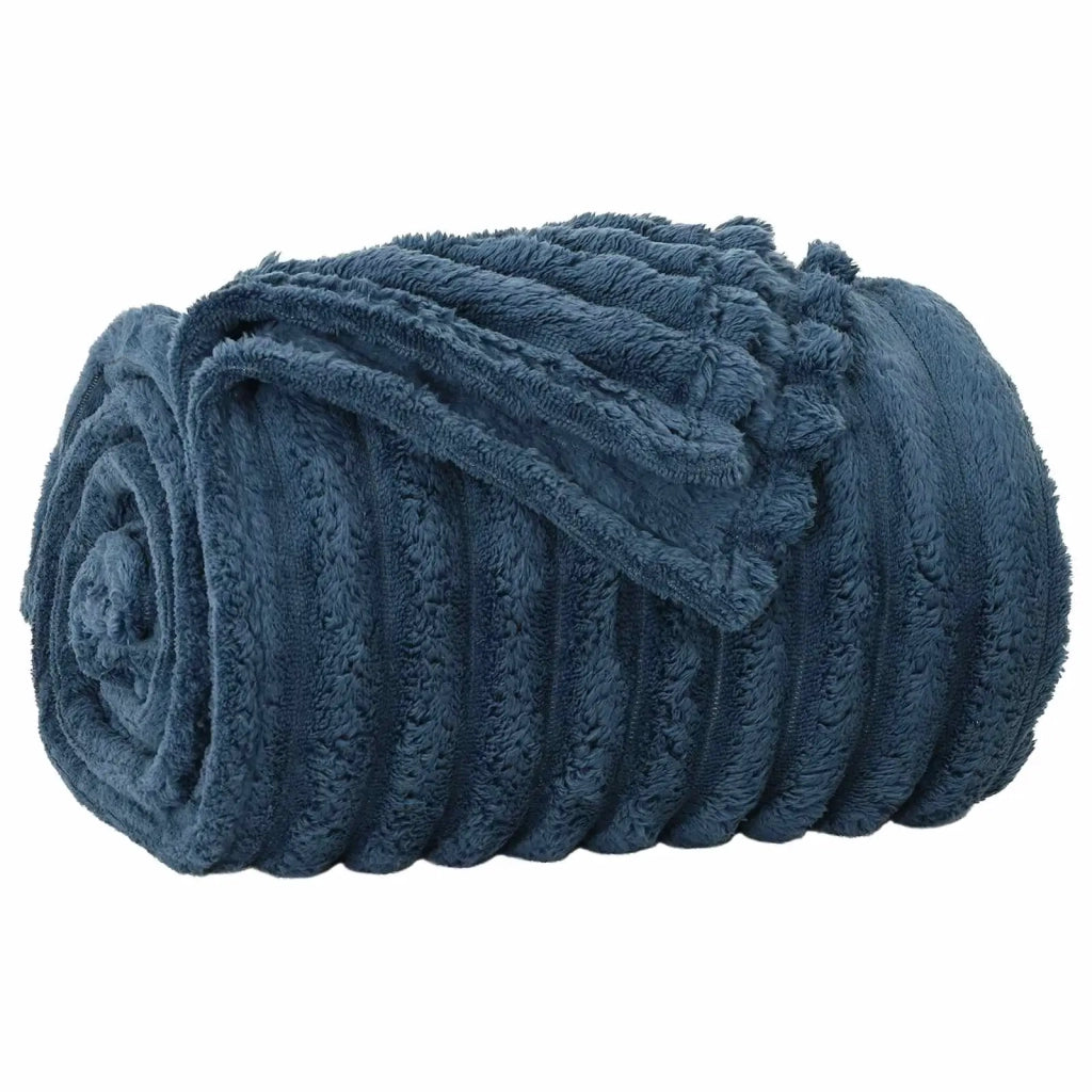 Coperte da Pile 6 pz Blu navy 200 x 150 cm Panno