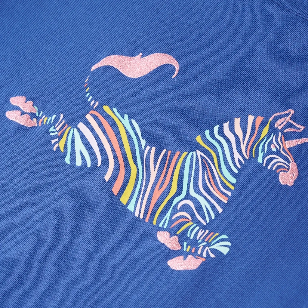 Maglietta da Bambina Blu Cobalto 104 11055
