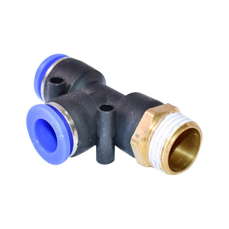 Spina rapida T in plastica con vite metallica M12x12 e filetto 1/2