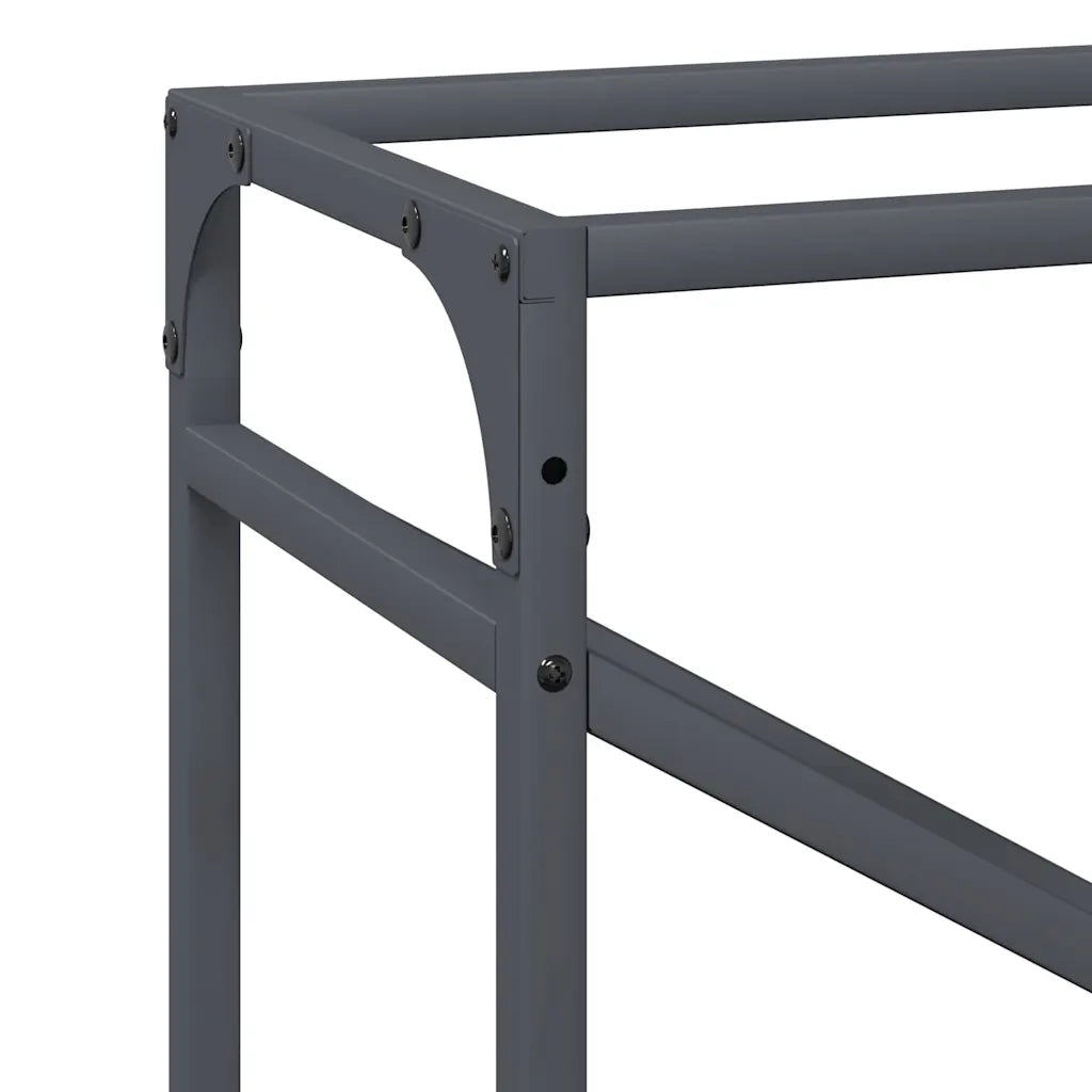 Rastrelliera per Legna da Ardere Antracite 60x25x100 cm 864329