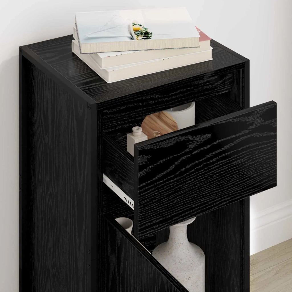 Credenza Rovere Nero 43 x 36 x 75,5 cm Legno multistrato
