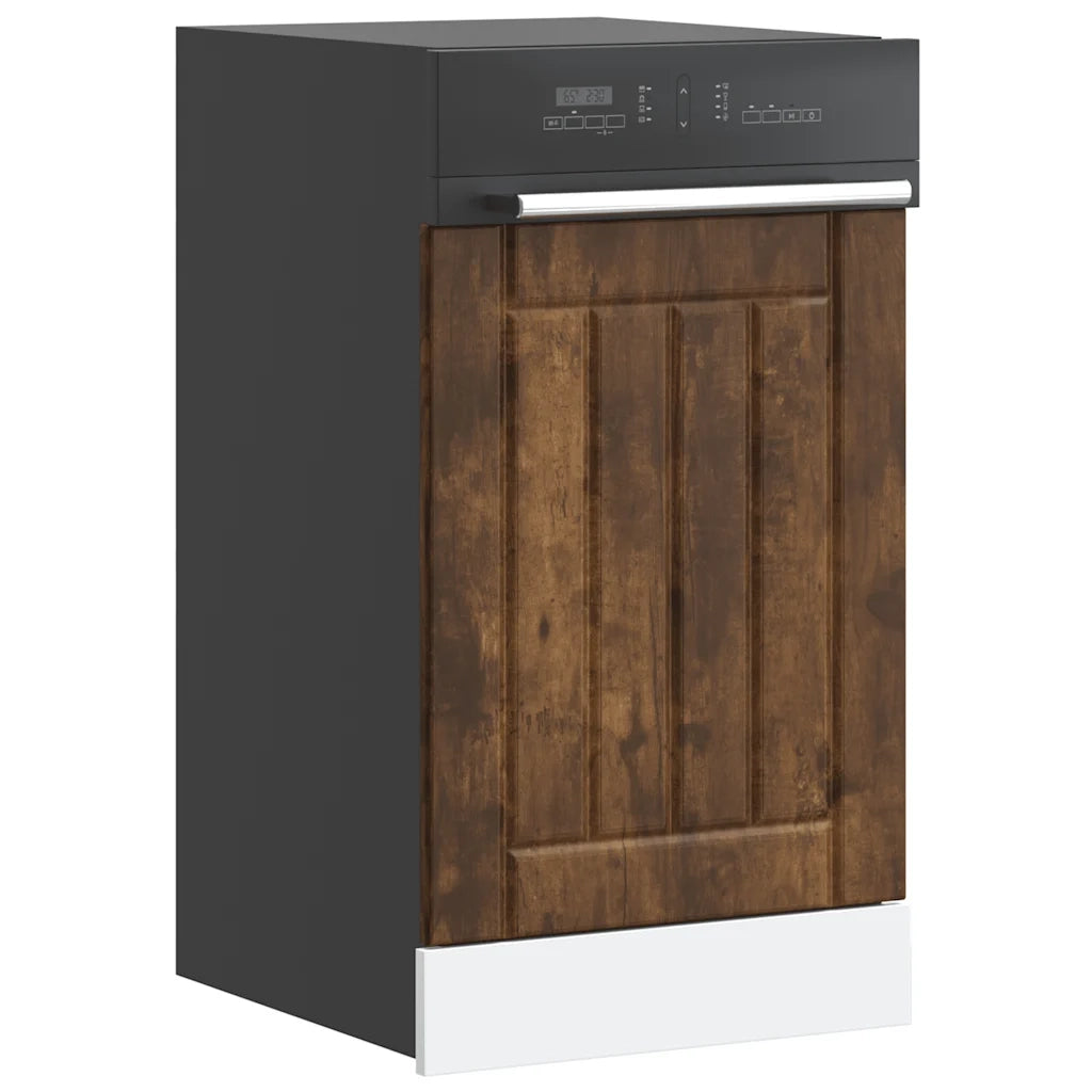 Pannello Lavastoviglie Lucca Rovere Fumo in Legno Multistrato 853892
