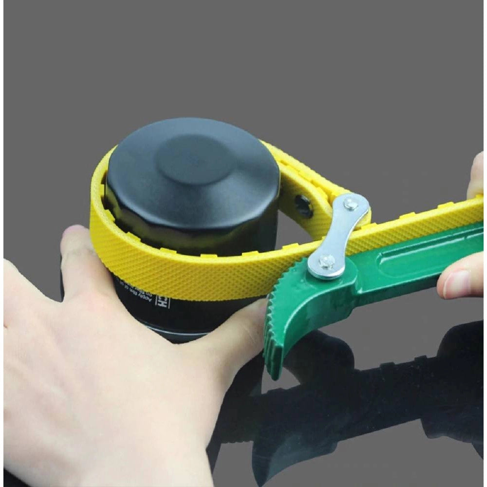 Trade Shop - Chiave Per Smontaggio Filtri Olio Motore A Nastro 480mm Gira Tubi Pvc -