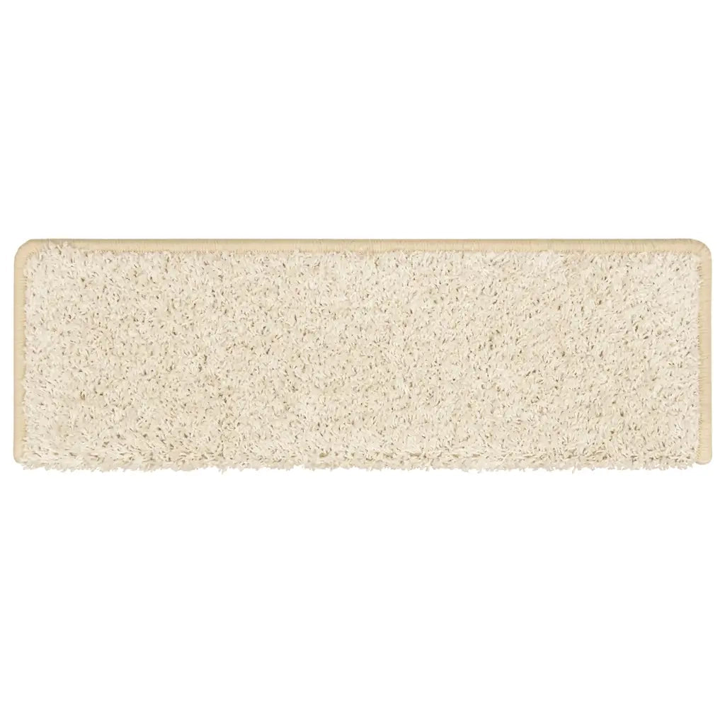 Tappetini per scale 30 pz 65x21x4 cm bianchi con bordo rettangolare 3365831