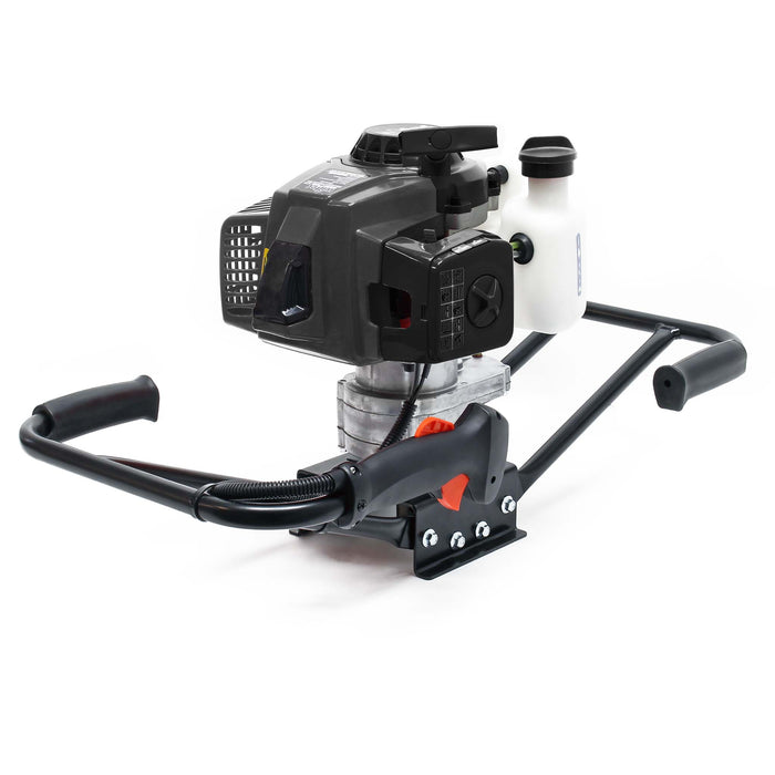 Mototrivella a benzina, manovrabile da 2 persone con motore di 3 CV 2.2kW 63,3ccm, Trivella a scoppio