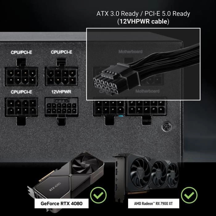 BITFENIX BFG GOLD 850W (80+ Gold) ATX 3.0 - Alimentatore PC - 850W