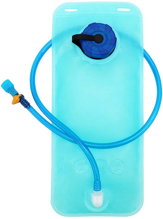 Sportzak acqua per esterno - 1 x sacchetto acqua per esterno - zaino sport acqua - grande apertura - sistema di riserva acqua - serbatoio acqua con valvola di sicurezza - accessorio da trasporto per bicicletta (2 litri)