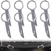 Set di rimozione autoradio 8 pezzi, chiave di accesso per autoradio, chiave di accesso per radio, chiave di rimozione auto in acciaio inox, per la maggior parte dei modelli di auto