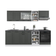Vicco Cucina componibile Antracite casa di campagna/bianco 240 cm , PL Antracite