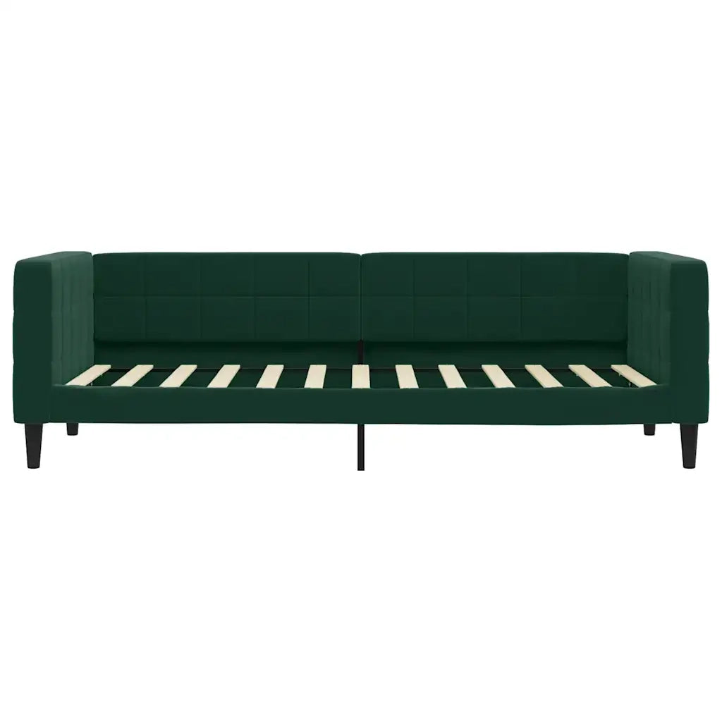 Letto da Giorno Verde Scuro 80x200 cm in Velluto 354003