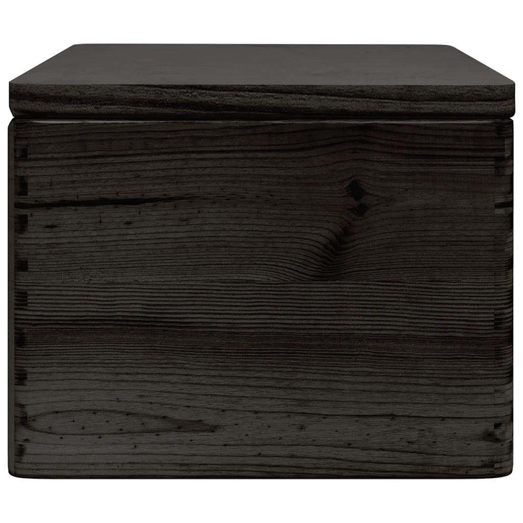 Scatola in Legno con Coperchio Nero 40x30x23cm in Legno di Pino CFW7306997
