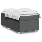 Giroletto a Molle con Materasso Grigio Scuro 100x200 cm Tessuto 3285450