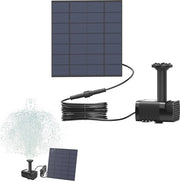 Pompa solare per laghetti con pompa senza manovella per laghetti di giardino - 1,8W fontana con pannello solare