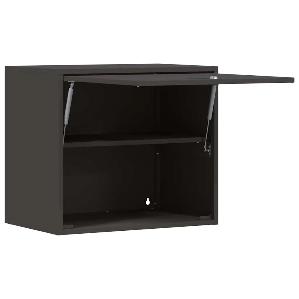Armadio a muro per garage Nero 60 x 40 x 53 cm