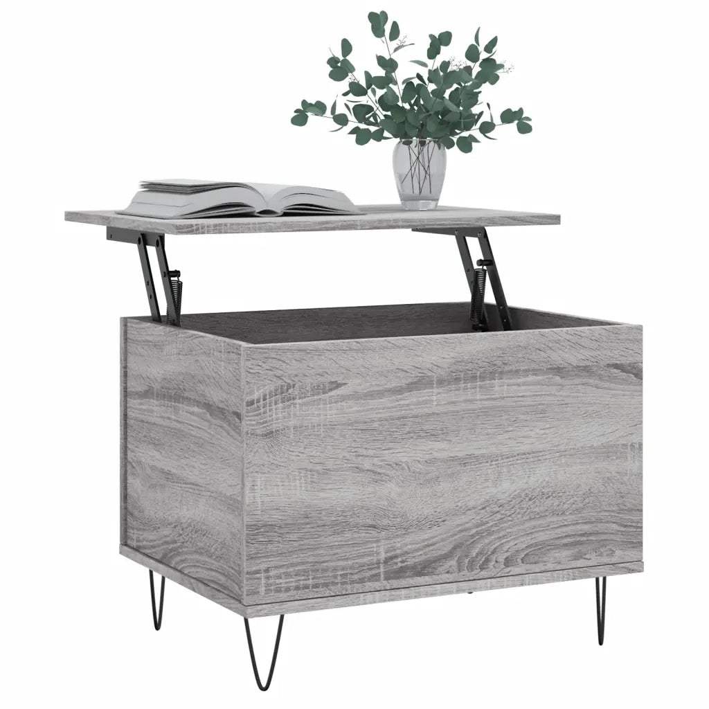 Tavolino Salotto Grigio Sonoma 60x44,5x45 cm Legno Multistratocod mxl 78825
