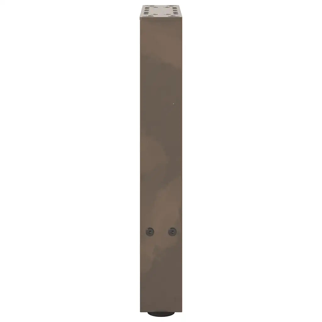 Gambe per Tavolino da Caffè in Acciaio Naturale 2 pz 38x(42-43) cm Acciaio 4013279