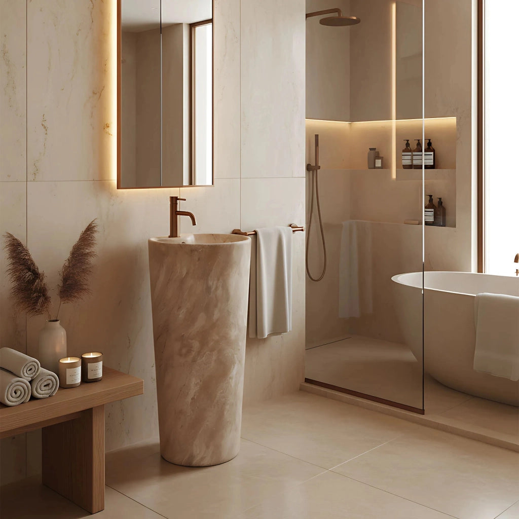Lavabo Monolitico Blanka Savana Matt