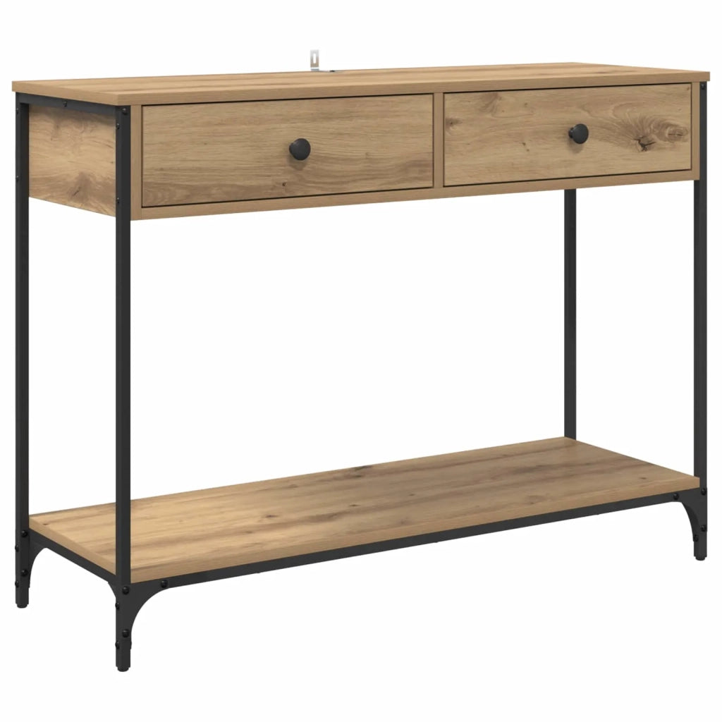 Tavolo consolle Rovere artigianale 100 x 34,5 x 75 cm