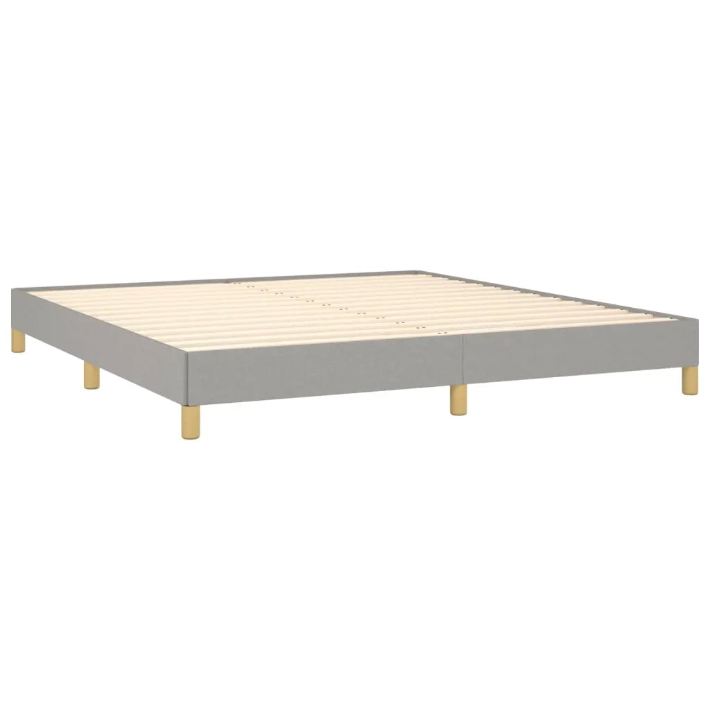 Giroletto senza Materasso Grigio Chiaro 180x200 cm Tessuto 346834