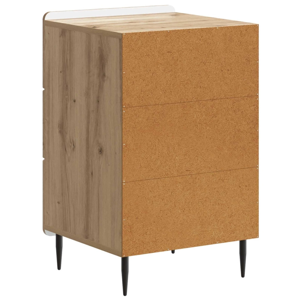 Armadio da Notte con cassetto Rovere Artigianale 43x 41 x 68 cm