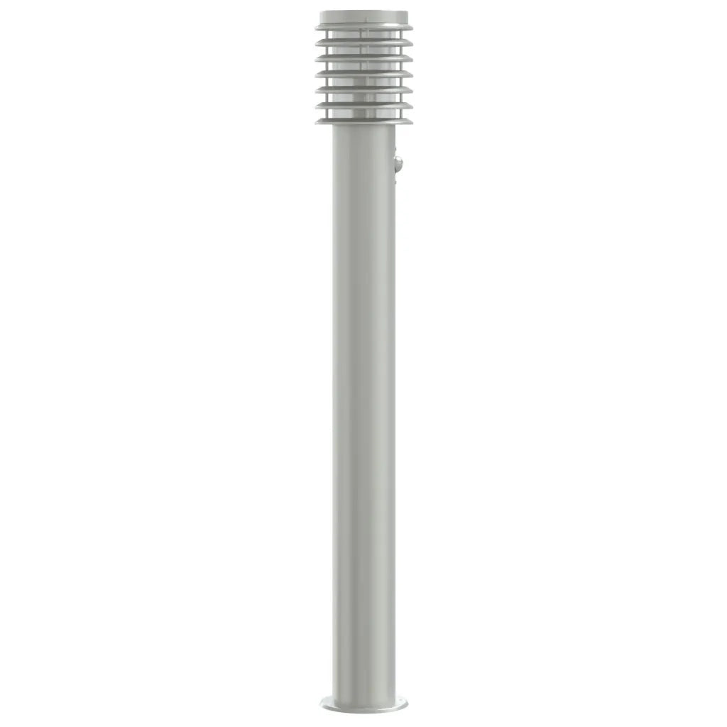 Lampada da Terra per Esterni Sensore Argento 3 pz 110cm Acciaio CFW9848207