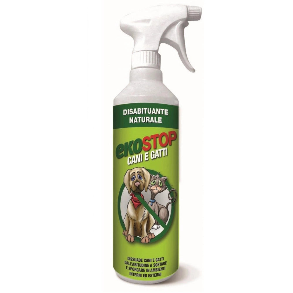 Disabituante naturale cani gatti protezione inerni esterni spray 750 ml ekostop