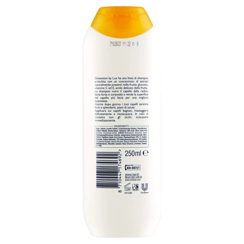 SET 12 DIMENSION SHAMPOO E BALSAMOESTRATTI DI FRUTTA CAPELLI NORMALI 250ML