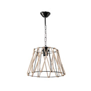 Lampada a sospensione metallo e corda Evren ASZ0881 colore nero