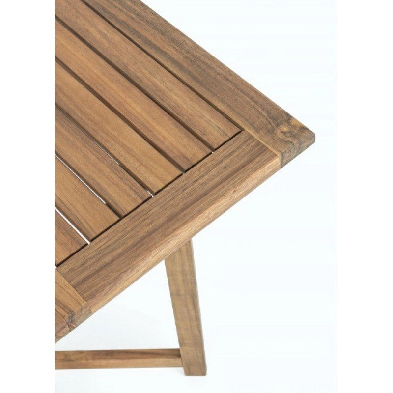 Tavolo da Giardino e 4 Sedie in Legno Pieghevoli Set da Esterno Noemi Bizzotto