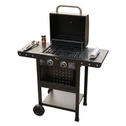 BARBECUE A GAS CARRELLATO 'KASAGRILL' mod. 2 fuochi - kW 2.5 x 2 - cm 102,2 x 102 x 55  - KASART