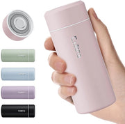 Mini termos 250 ml con coperchio in acciaio inossidabile, piccola bottiglia a doppia parete a vuoto - ultracompattibile, 100% impermeabile, mantenimento della temperatura 8-12 ore