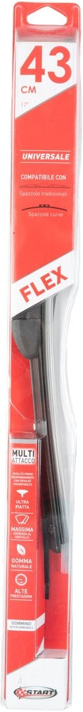 "Spazzola tergicristallo Curva 43 cm-17"" Universale per auto"