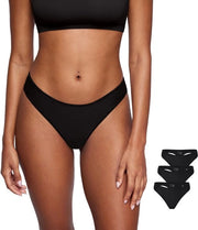 Sottoveste sexy - Slip da donna - 3 pacchi - Modello basso - Adatto per donne - Stoffa leggero - Slip in tessuto aerea - Slip aderente