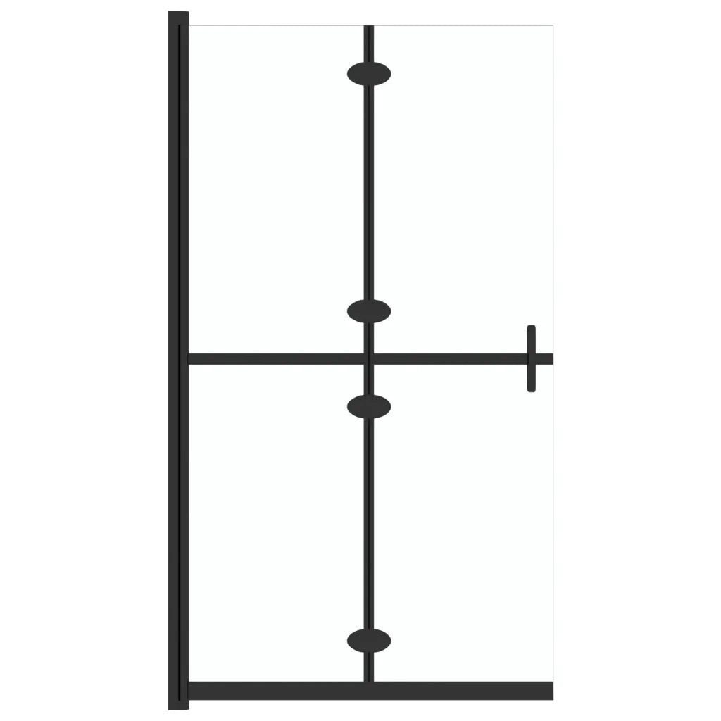 Parete per Doccia Walk-in Pieghevole in Vetro ESG 90x190 cm CFW9677067
