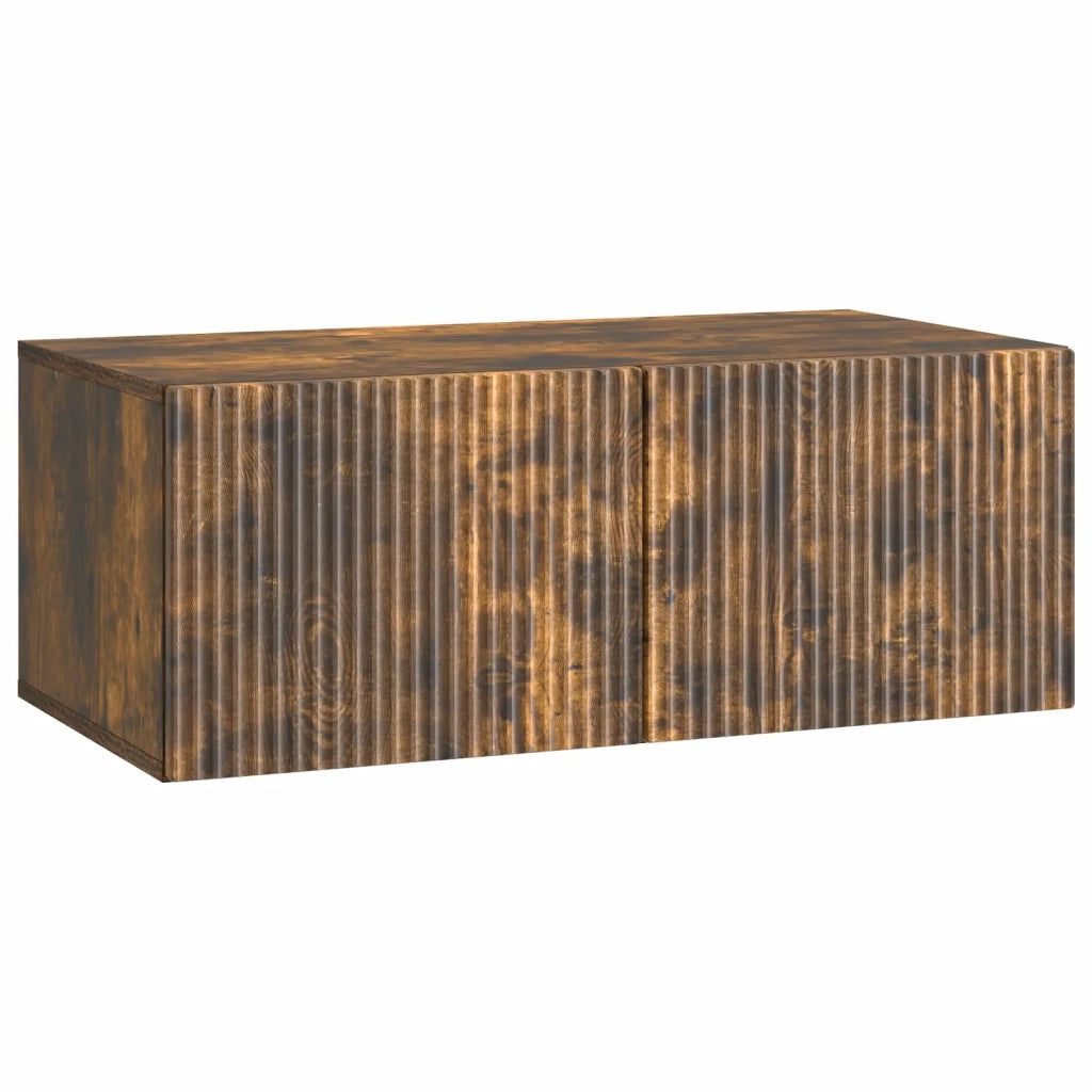 Mobile Porta TV da Muro Rovere Fumo 78,5 x 41 x 30 cm 898520