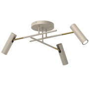 Plafoniera minimal Axion beige-oro 3xGU10 8W Luminex