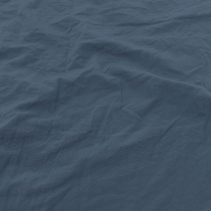 Copripiumino Matrimoniale con Sacco e Federe Linea Water Washed Blu