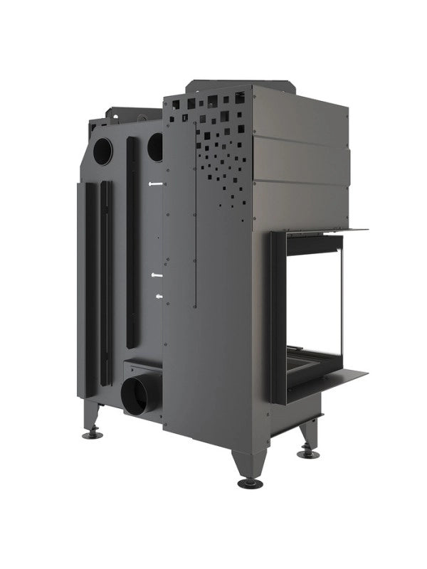 Caminetto ad angolo Nero Inserto Apertura sinistra Energy Up 85x50x47 (17,0 kW) ECO