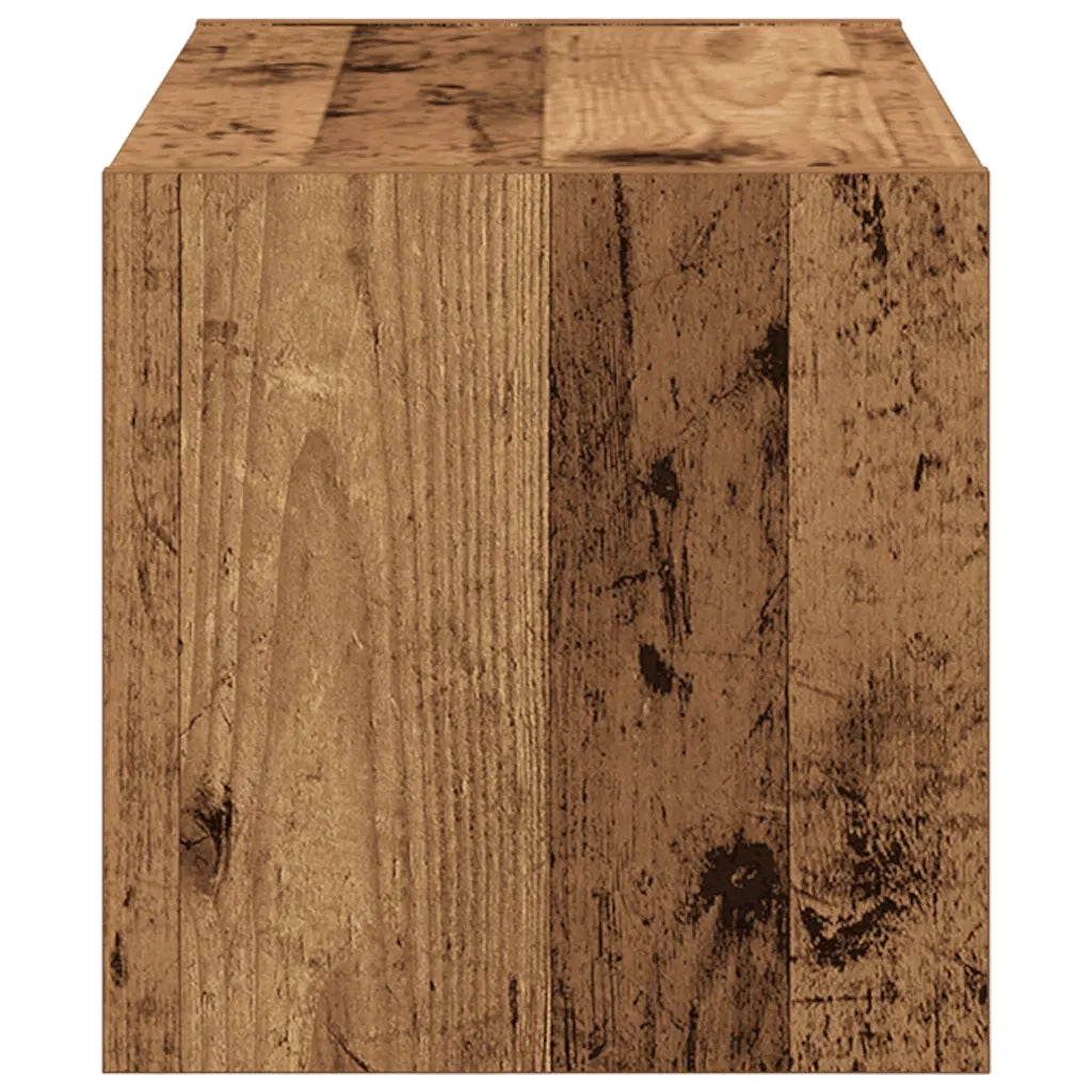 Scarpiera Impilabile-Scaffale per scarpe Legno Antico 60x30x30,5 cm