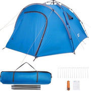 Tenda Premium Opzionale - Tenda da Campeggio con Blocco Luce - Tenda per Famiglie da 4-5 Persone, Tenda da Campeggio con Uscita per Escursioni, Giardino, Festival e Esterno - Blu
