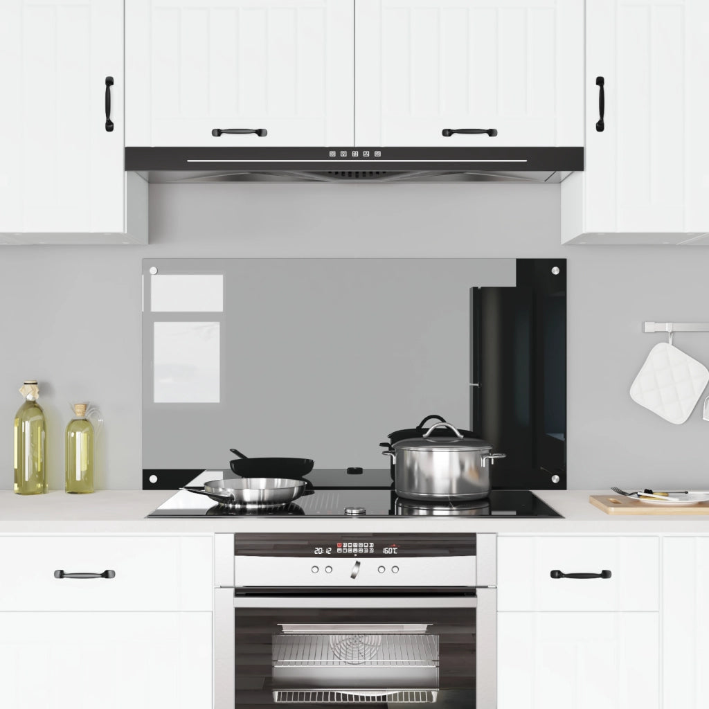 Schienale cucina  Nero 110x60x0,6 cm in vetro temperato