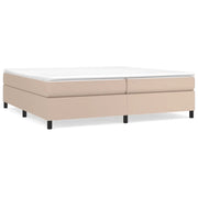 Letto matrimoniale | Letto per adulti | Struttura Letto a Rete a Molle Cappuccino 200x200 cm in Similpelle