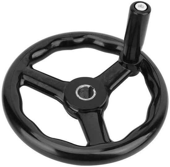 Manubrio a mano 200mm - 3 Spoke - Design Bakelite - Antiscivolo - Strumento di precisione - Peso 631g - Manubrio per macchina